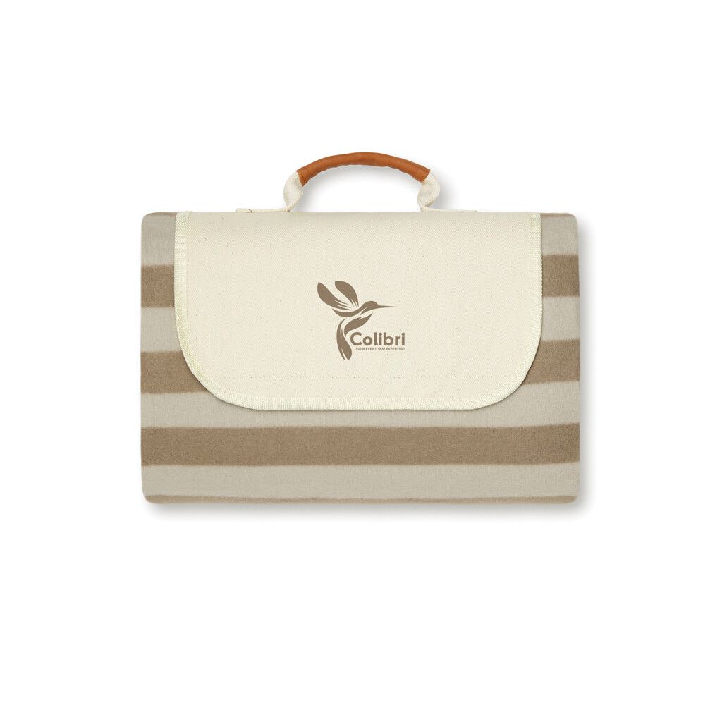 VINGA Alba GRS rPET kleine Picknickdecke - braun-465