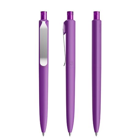 prodir DS8 Soft Touch PSR Push Kugelschreiber Metall-Clip - raspberry - silver-212