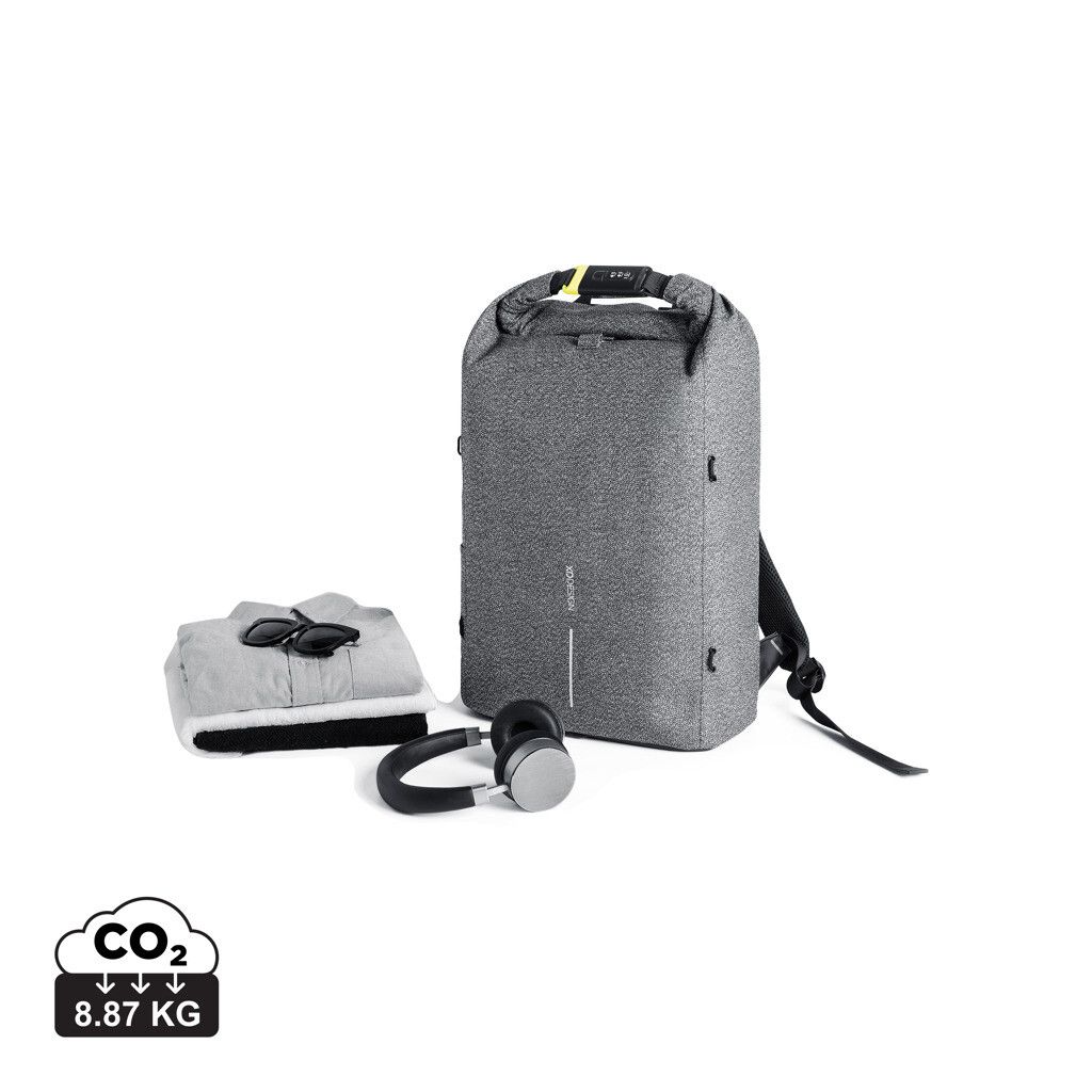 Urban schnitthemmender Anti-Diebstahl-Rucksack - grau-523