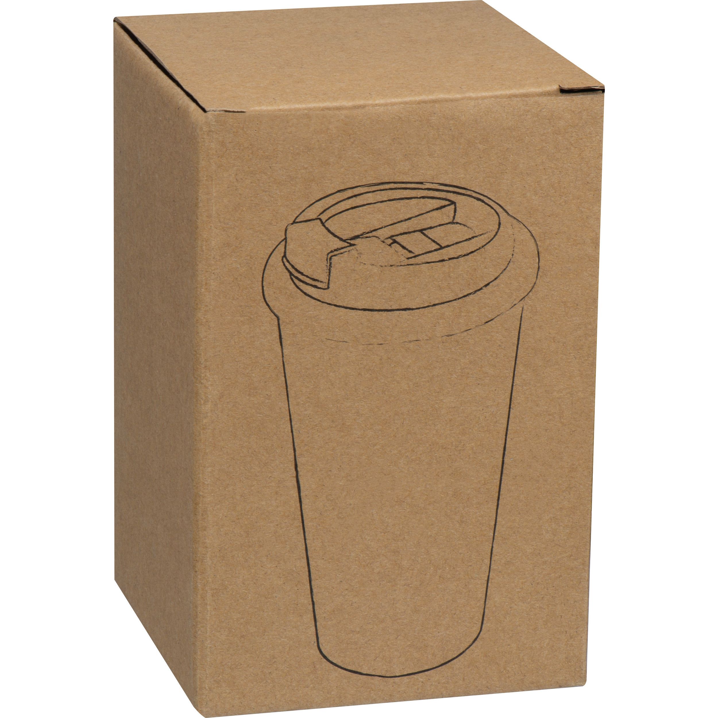 Trinkbecher mit Korkoberfläche, 400ml - beige-700
