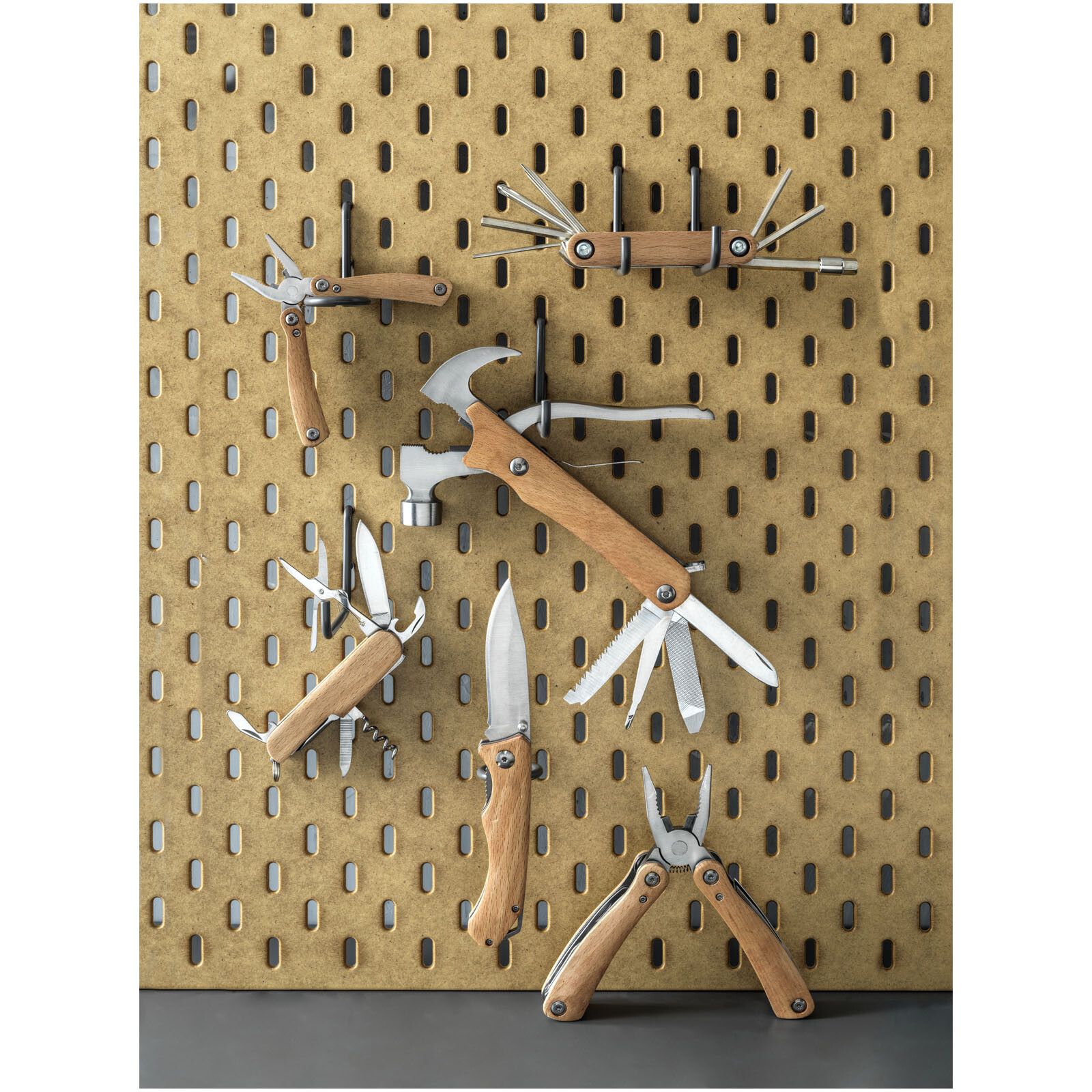 Richard Holztaschenmesser mit 7 Funktionen - natur-479
