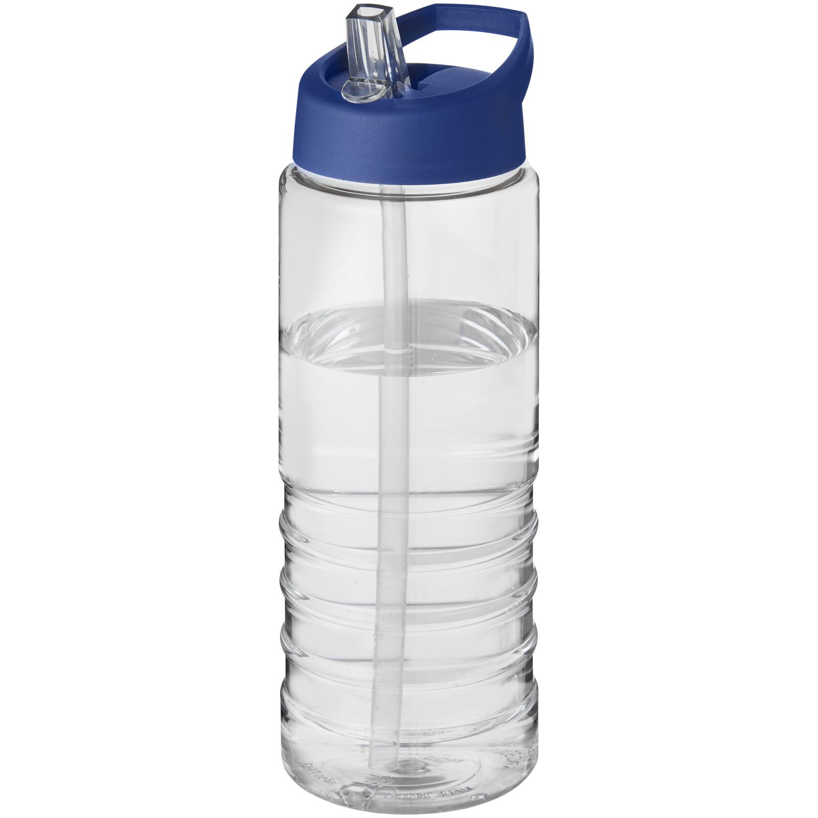 H2O Active Treble 750 ml Sportflasche mit Ausgussdeckel - transparent -  blau-299