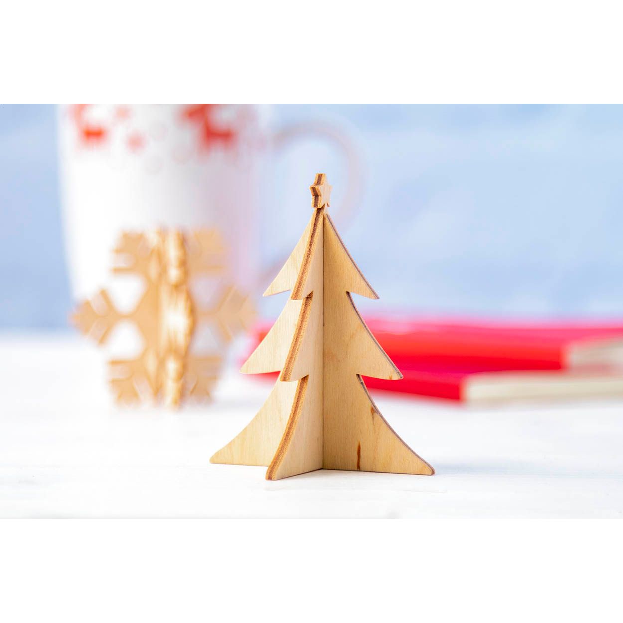 Creax Weihnachtskarte - Tannenbaum - natur-878