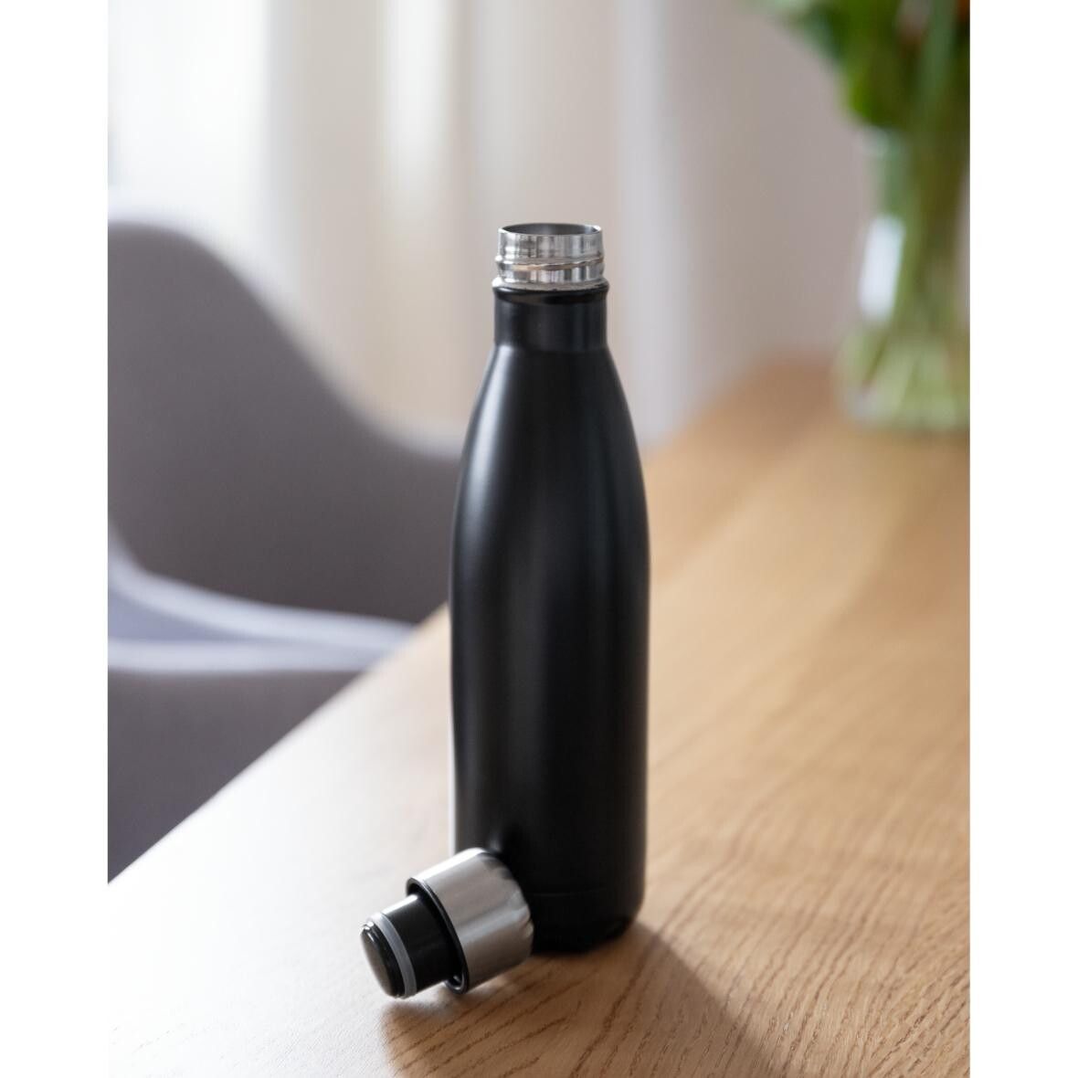 Vakuum Flasche Colare 0,5 l - schwarz - silber-100