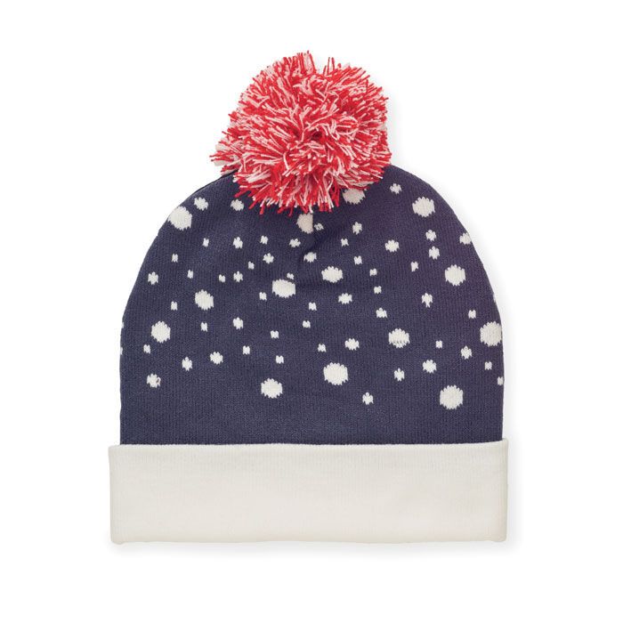 Weihnachtliche Strickmütze SHIMAS HAT - blau-46