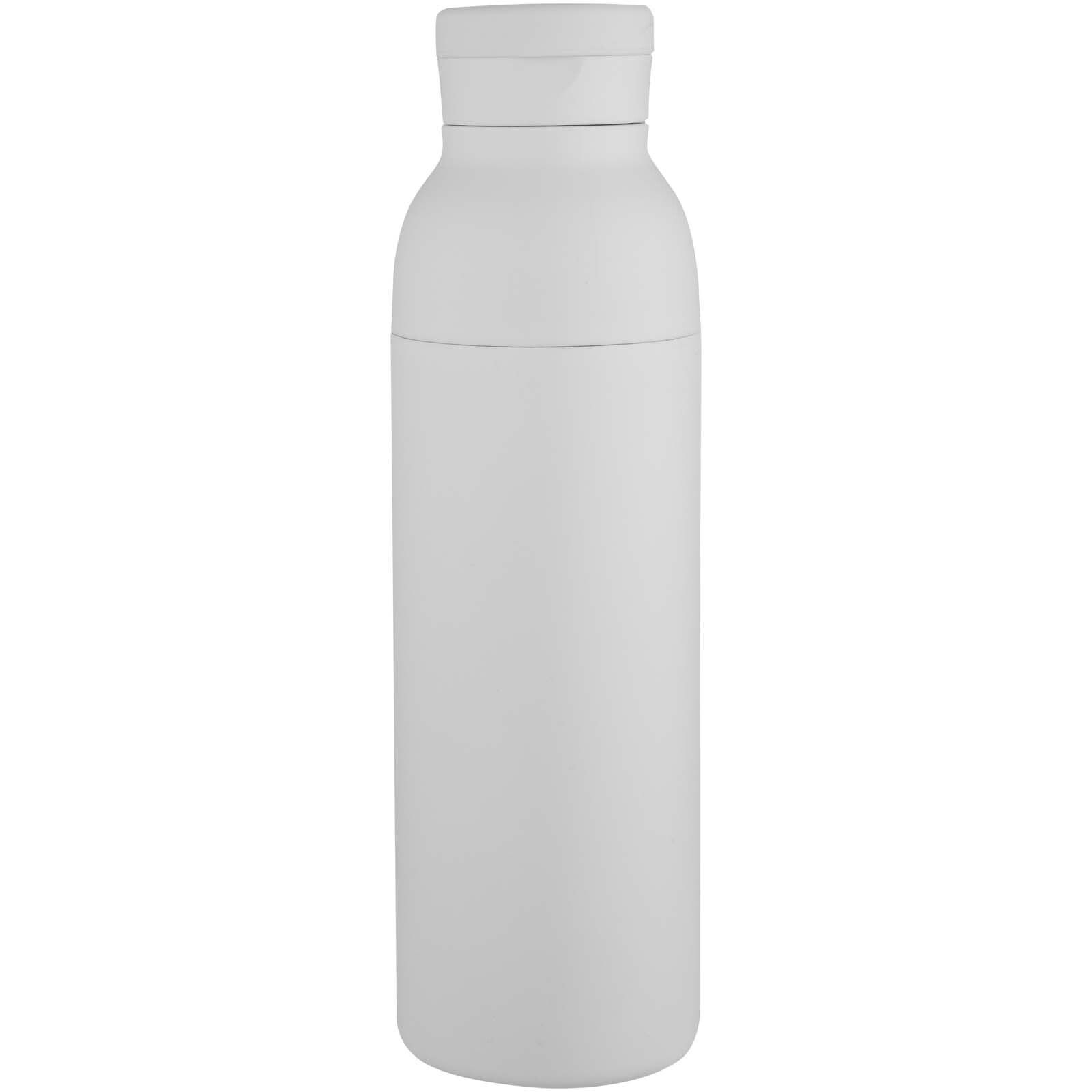 Illuminate 650 ml RCS doppelwandige Isolierflasche aus recyceltem Edelstahl - weiss-792