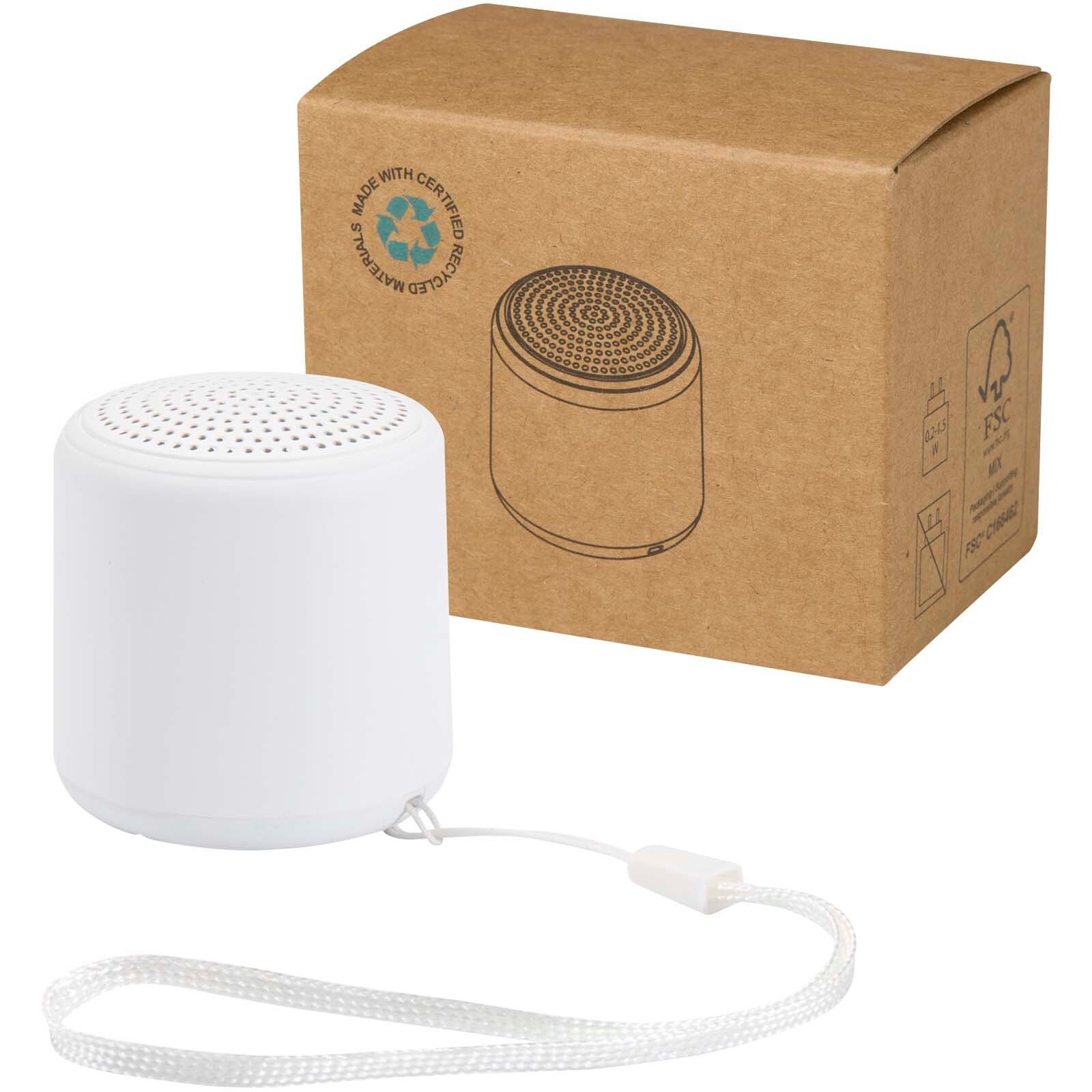 Velkis 3 W Bluetooth Lautsprecher aus recyceltem Kunststoff - weiss-954
