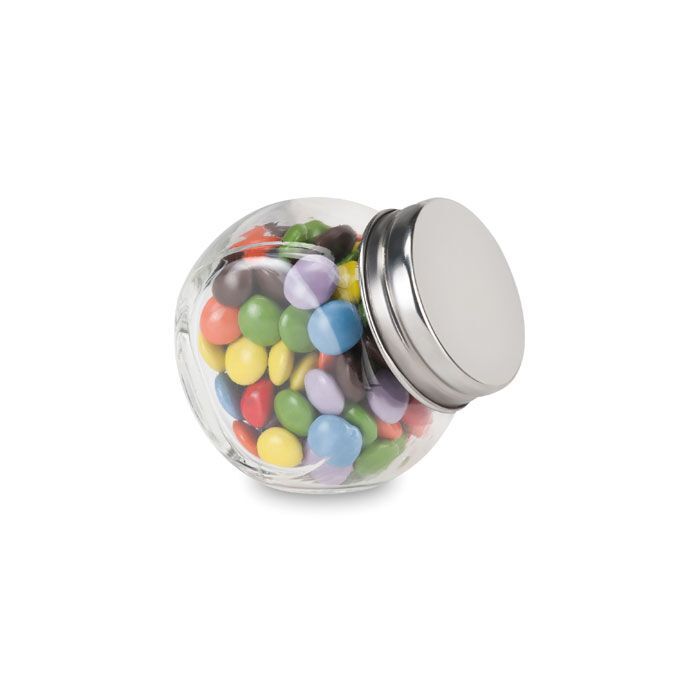 Schokolinsen im Glasspender CHOCKY - multicolour-978