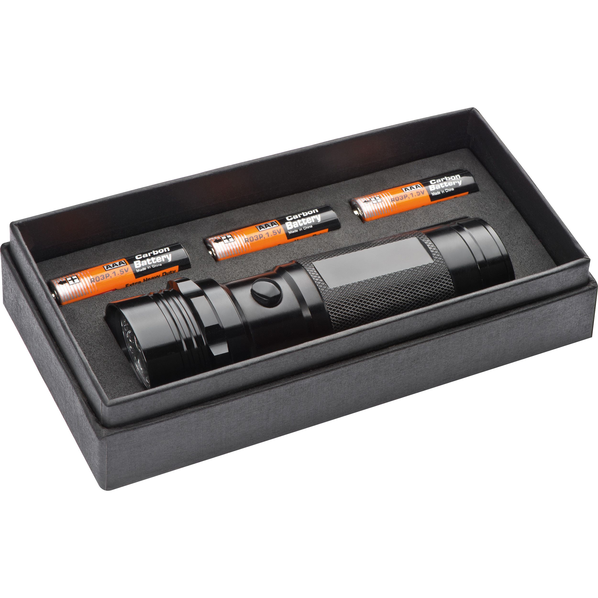 Taschenlampe mit 14 LEDs in einer Box - schwarz-860