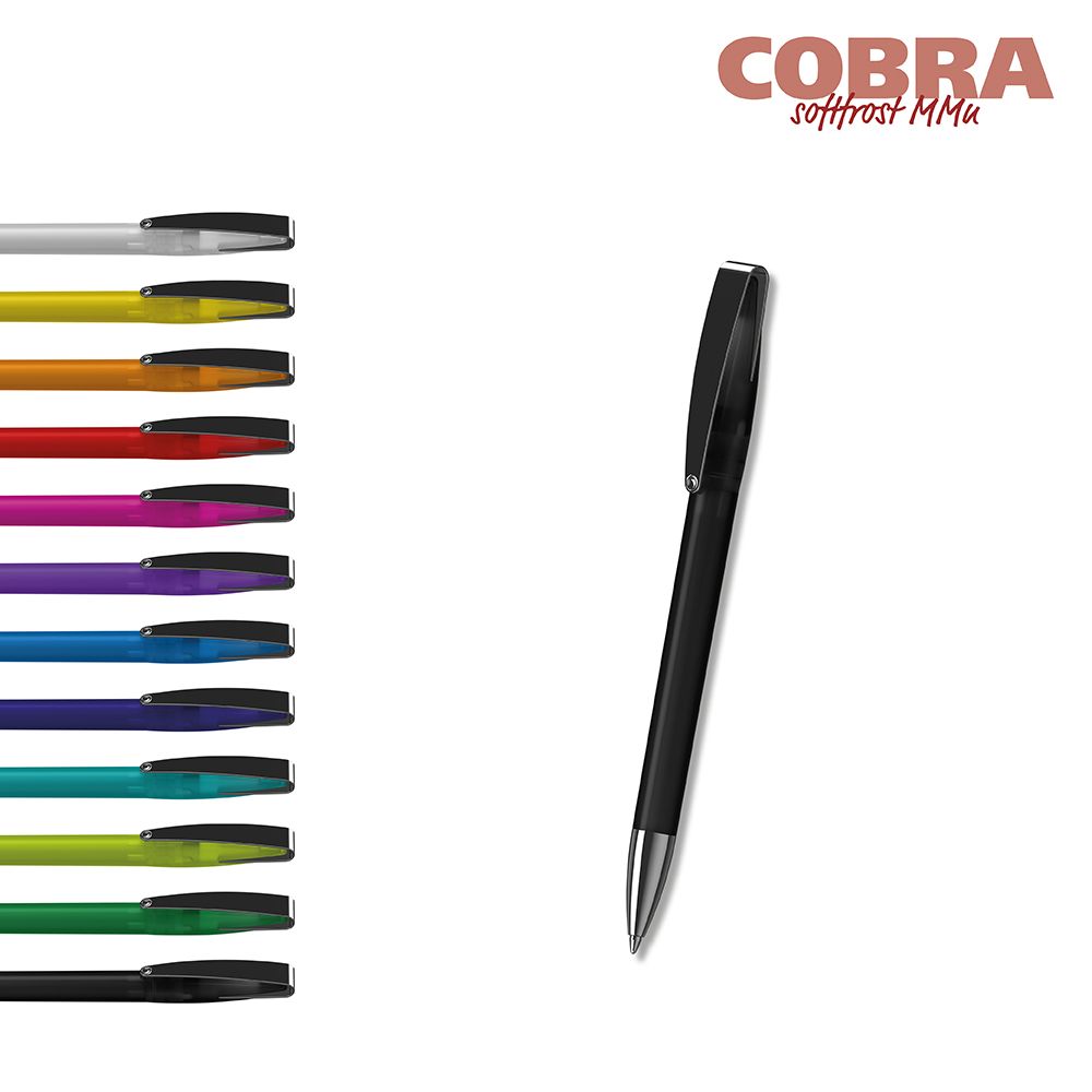 Drehkugelschreiber Cobra softfrost MMn - softfrost rot-606