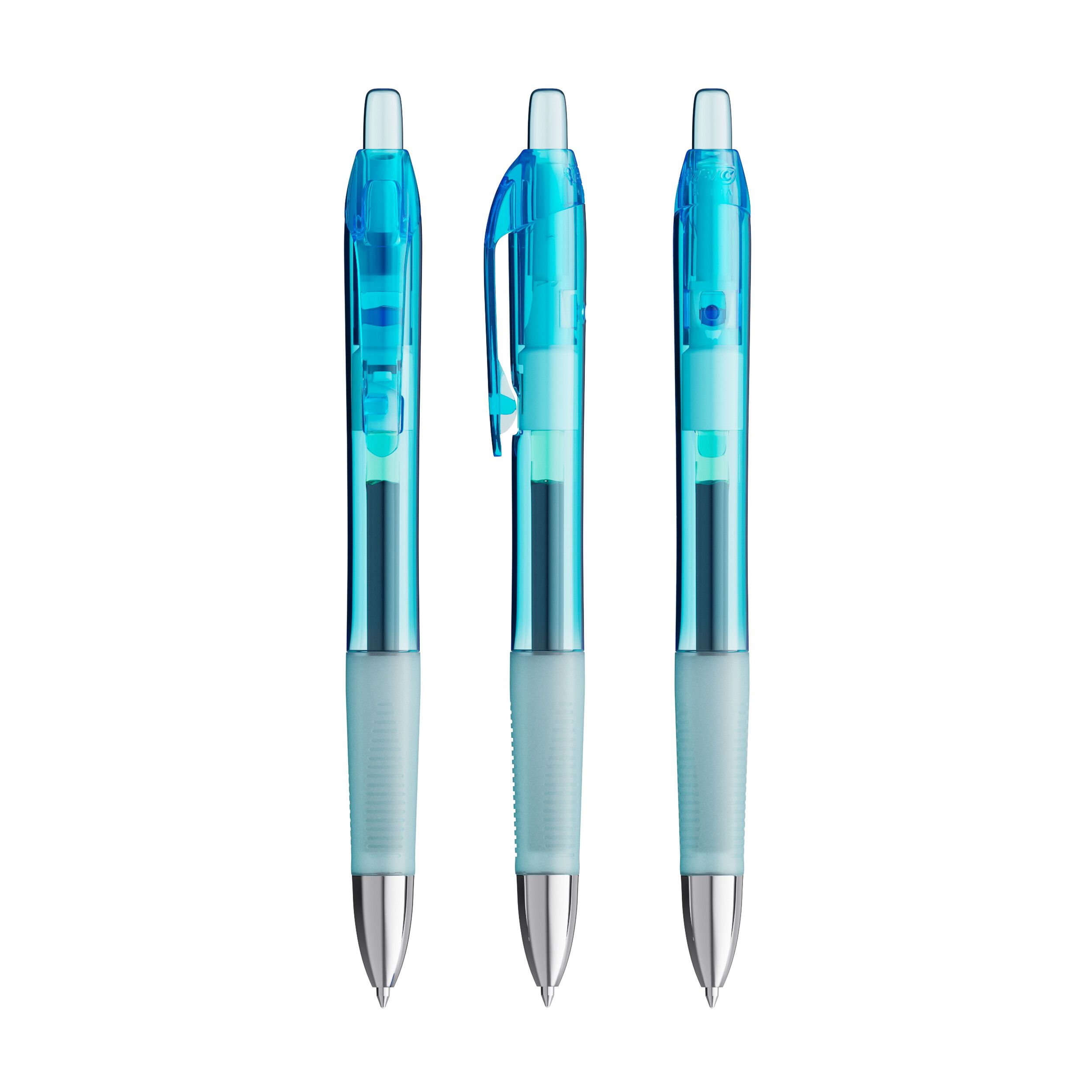 transparent blau