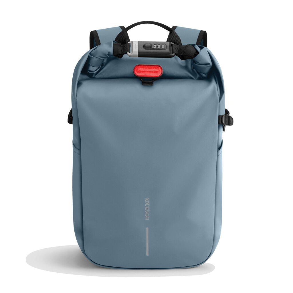 Urban wasserabweisender Anti-Diebstahl Rucksack - blau-793
