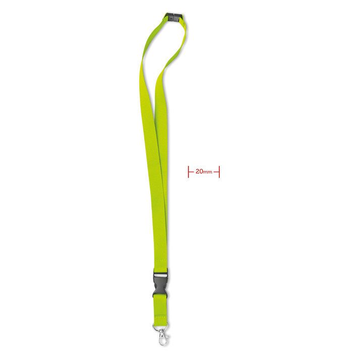 Lanyard mit Karabiner 20mm LANY - limette-271