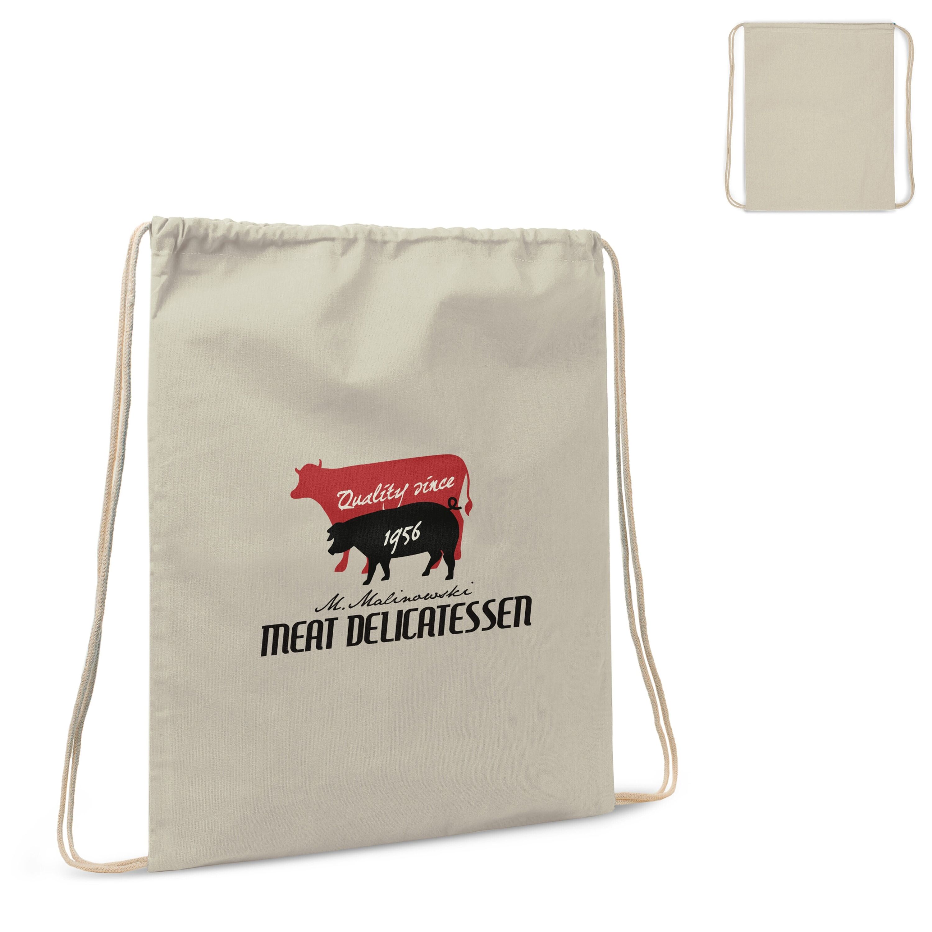 Kordelzugbeutel baumwolle OEKO-TEX® STANDARD 100 140g/m² 35x45cm - natur-106