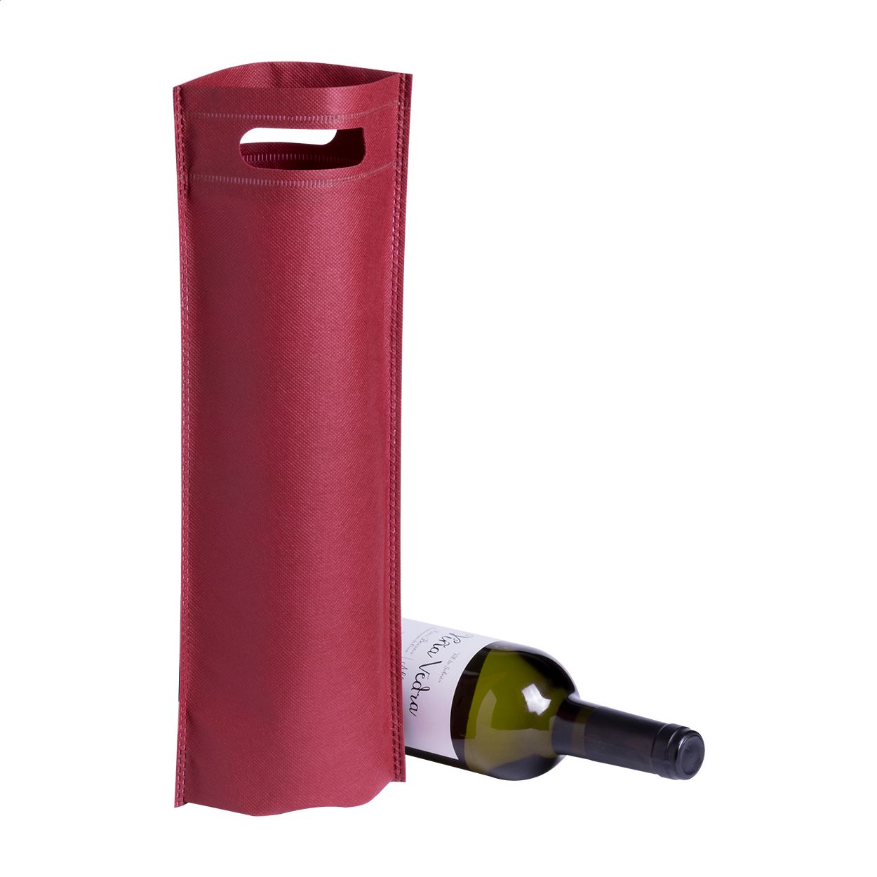 Flaschen-Geschenktasche Varien - weinrot-700