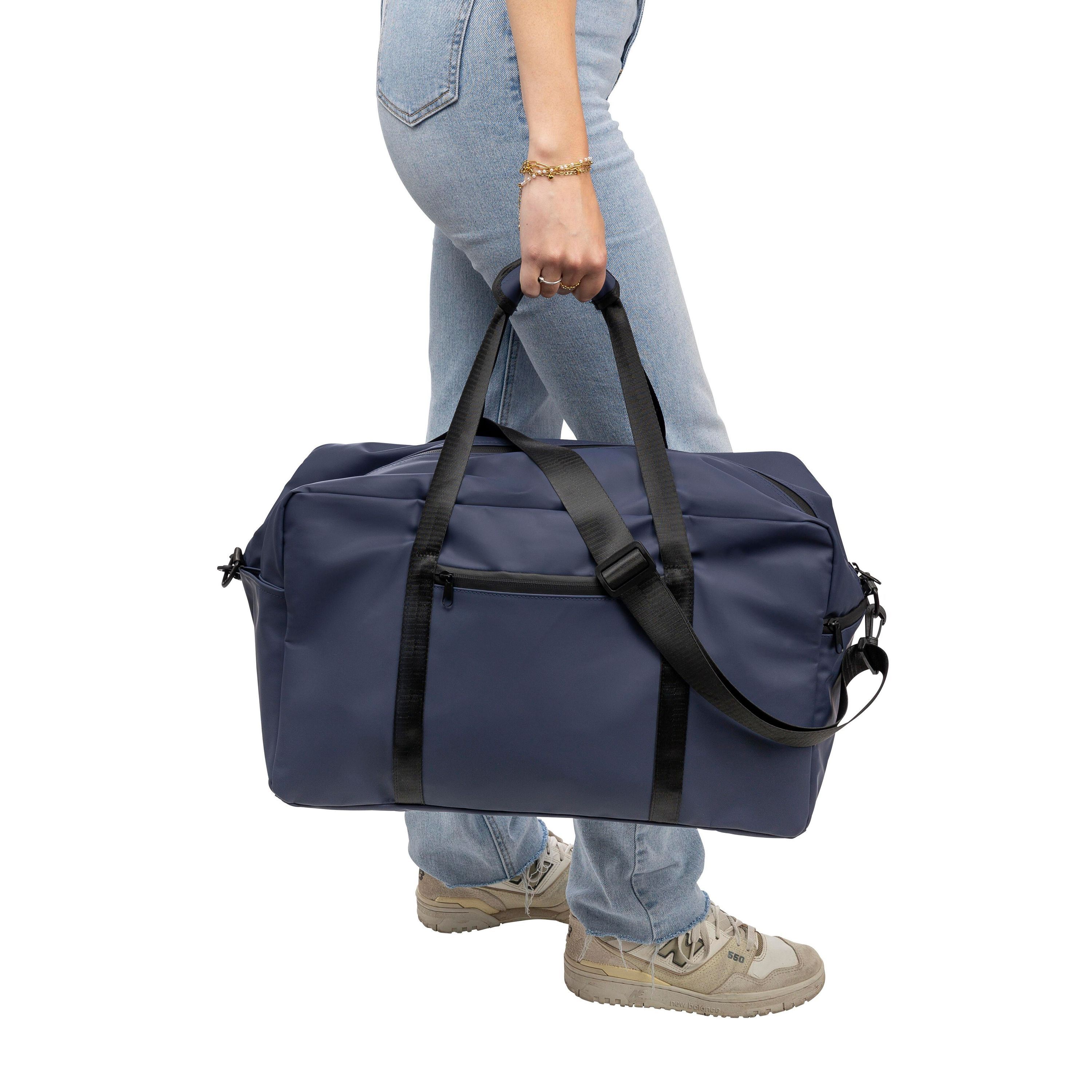 Recycelte PU-Reisetasche Mirae - schwarz-637