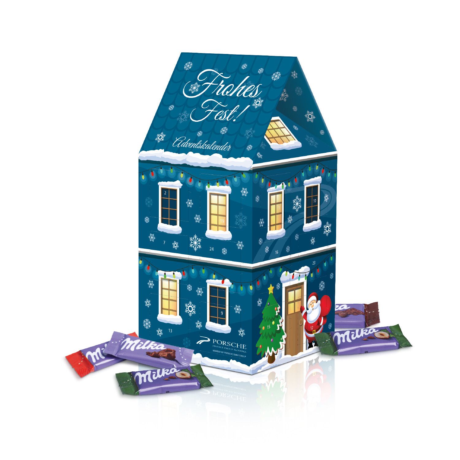 Adventskalender Haus "XL" mit Milka Schokolade-165