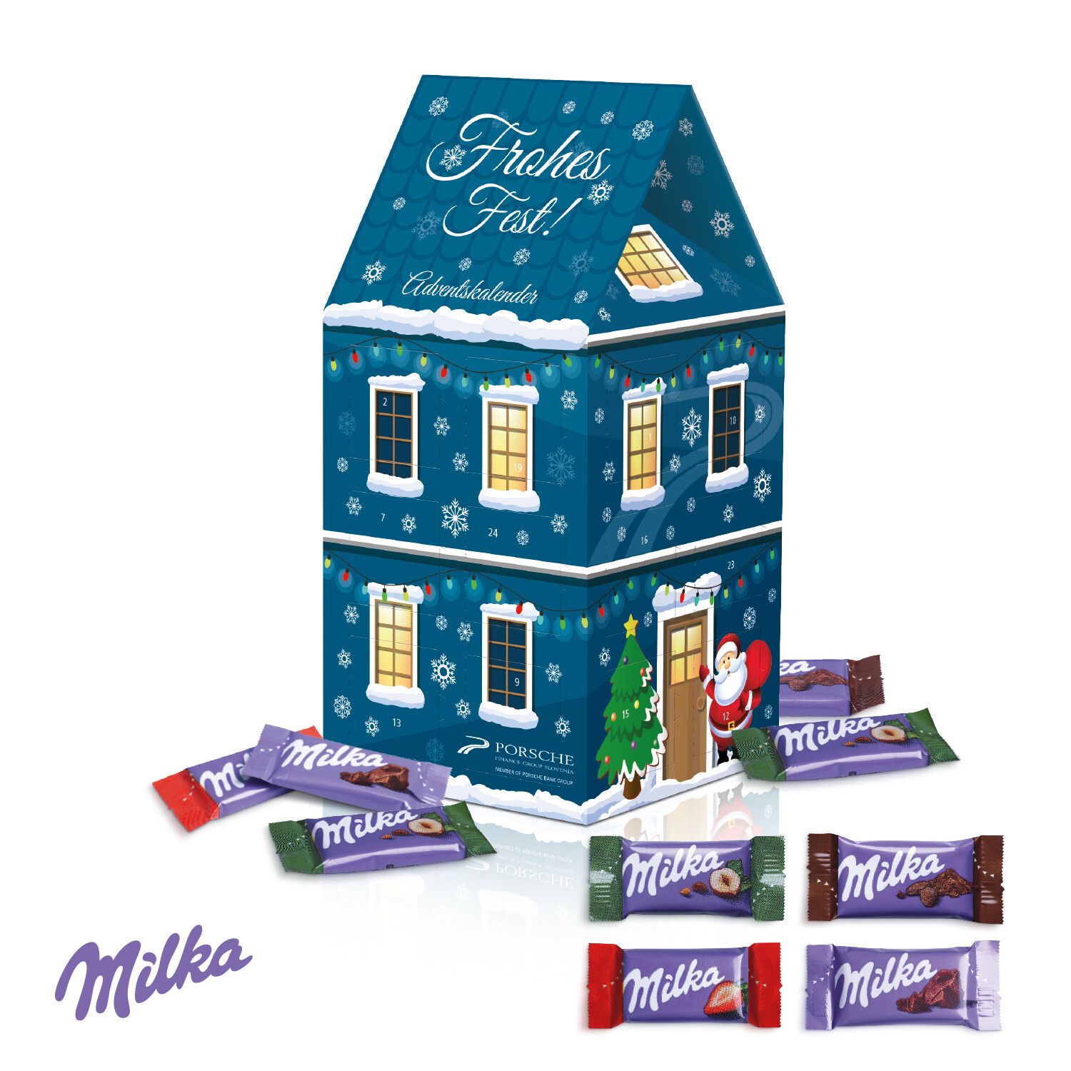Adventskalender Haus "XL" mit Milka Schokolade-165