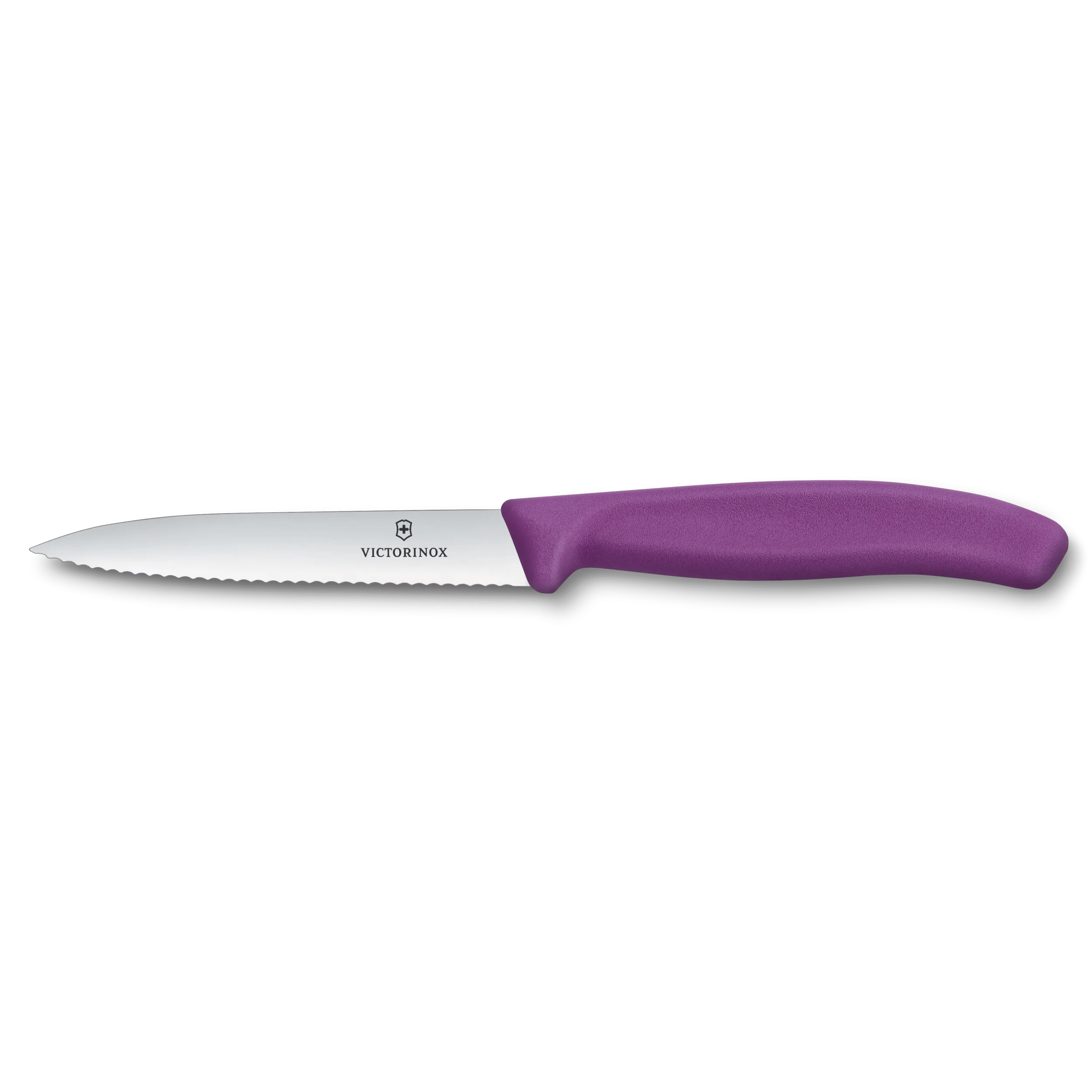 Swiss Classic Gemüsemesser 10 cm mit Wellenschliff - violett-769