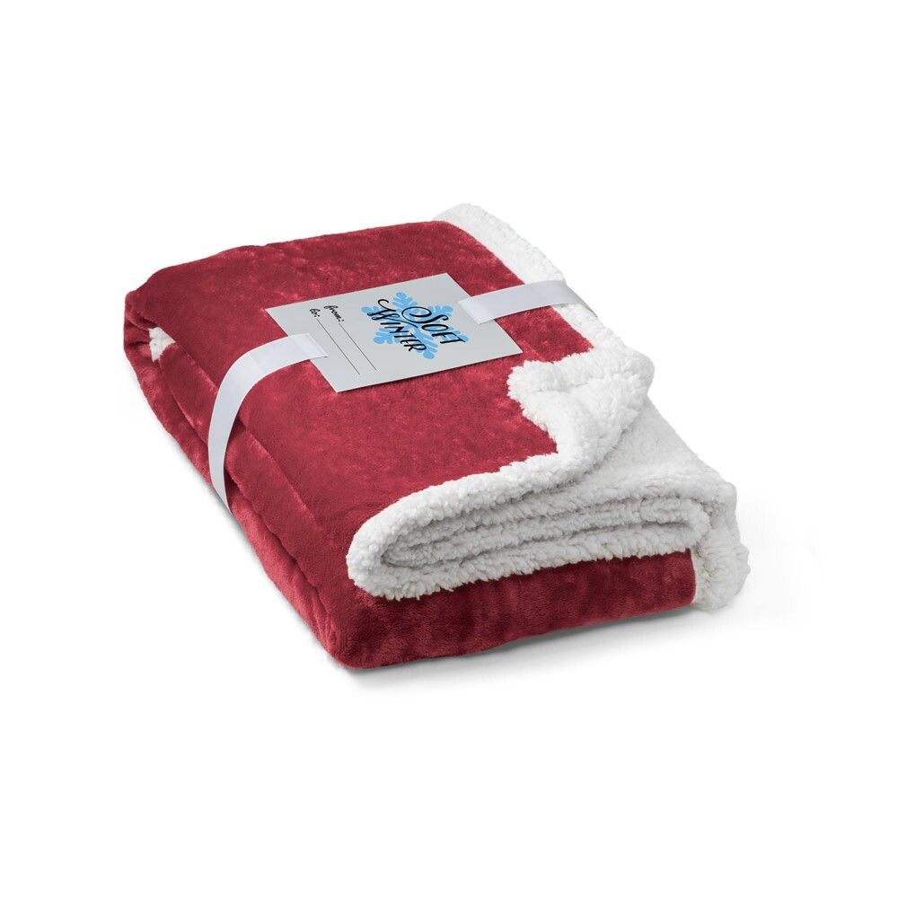HEIDEN Wendbare Fleecedecke (190 g/m²) - burgunder-238