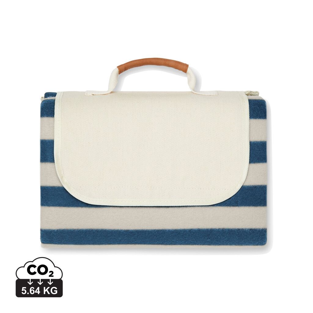 VINGA Alba GRS rPET Picknickdecke - navy blau-825