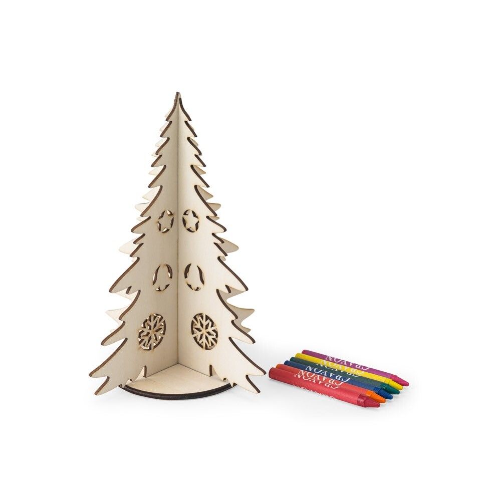 PINERY Zerlegbarer Weihnachtsbaum aus Holz zum Bemalen - naturhell-154