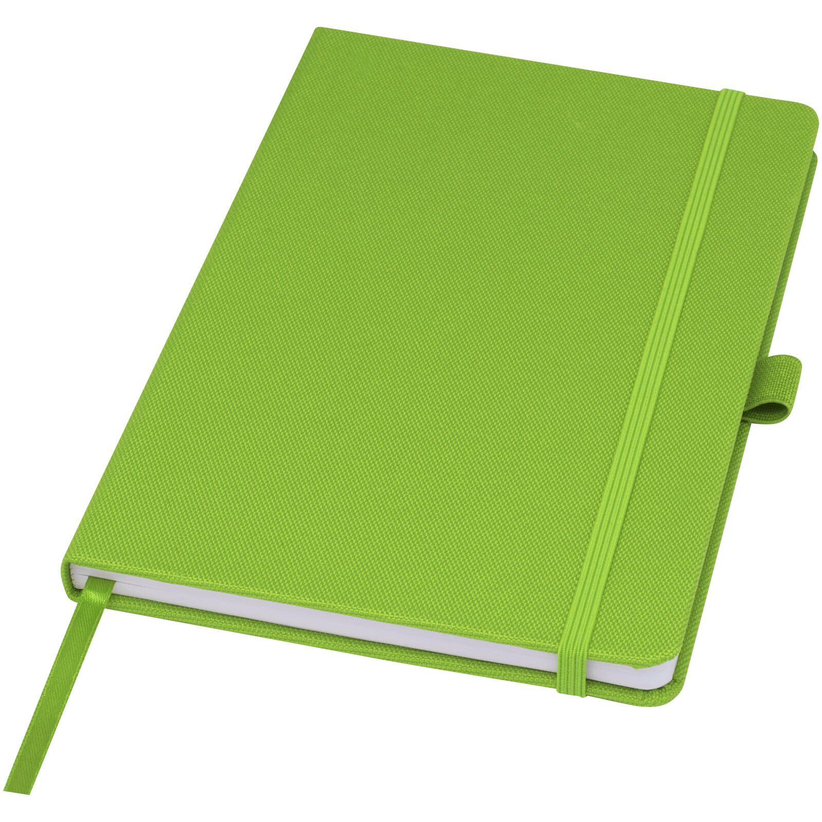 Honua A5 Notizbuch aus recyceltem Papier mit Cover aus recyceltem PET - lindgrün-241
