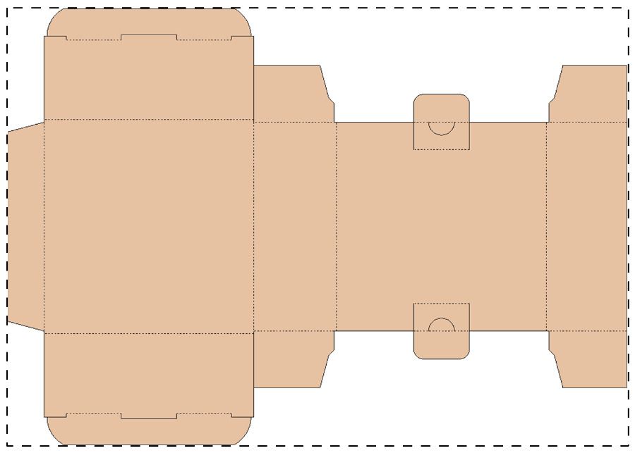 Veredelungsposition Maßgefertigter Kraft-Wellpappkarton