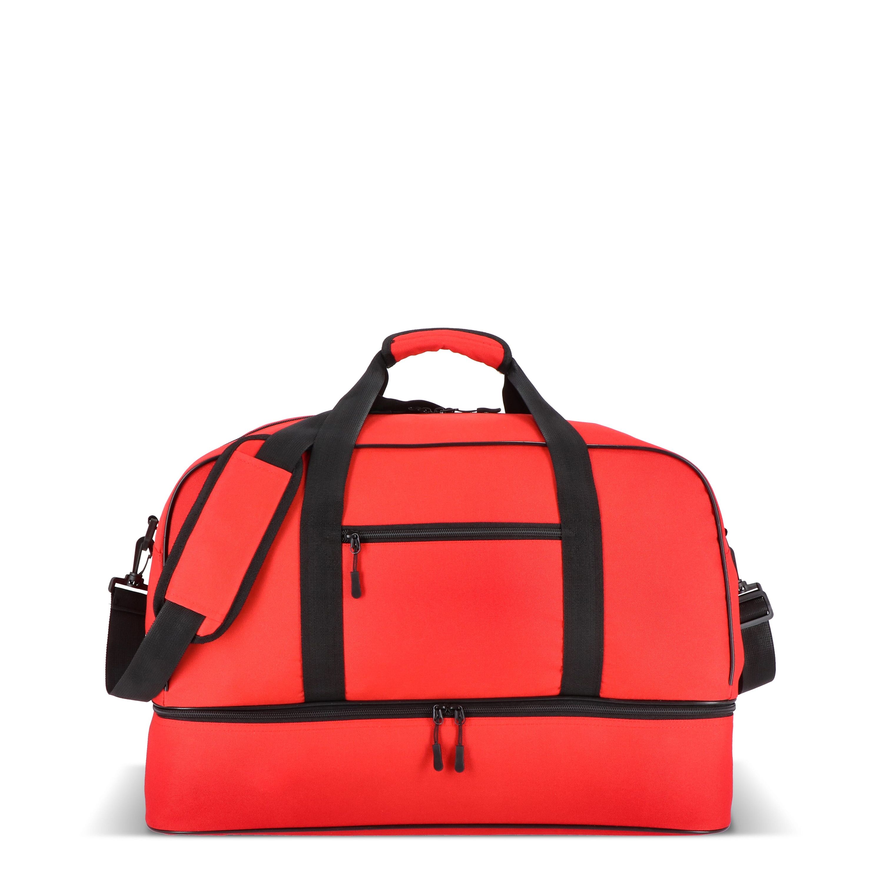 R-PET 600D Sport- und Reisetasche 55,5 x 25 x 36 cm 50 l - rot-567