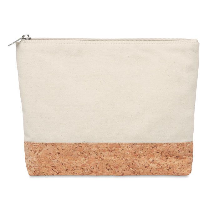 Kosmetiktasche mit Kork PORTO BAG - beige-486