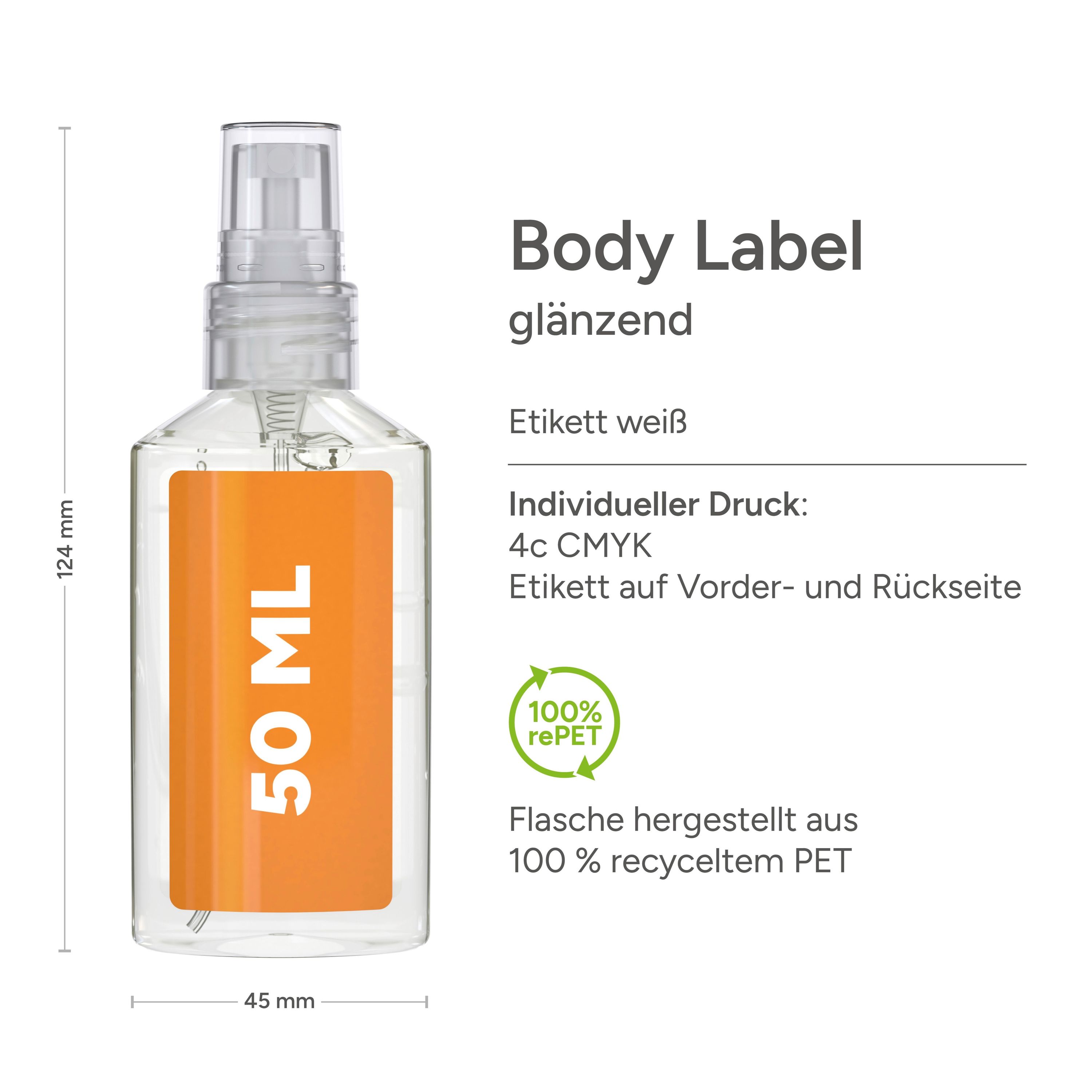 50 ml Spray Handreinigungsspray (alk.) Body Label-287