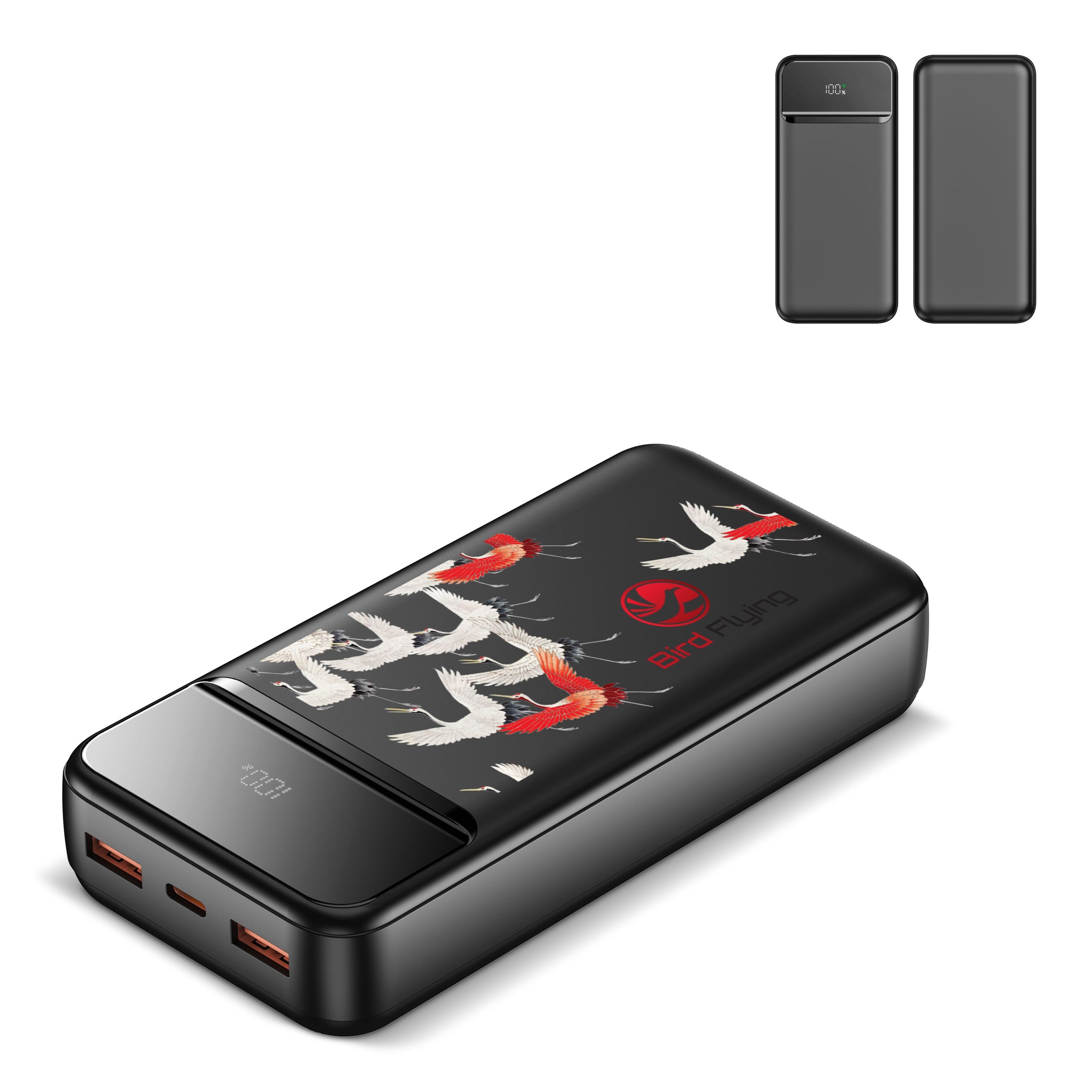 Nolu Powerbank mit LED-Anzeige 20000 mAh - schwarz-380