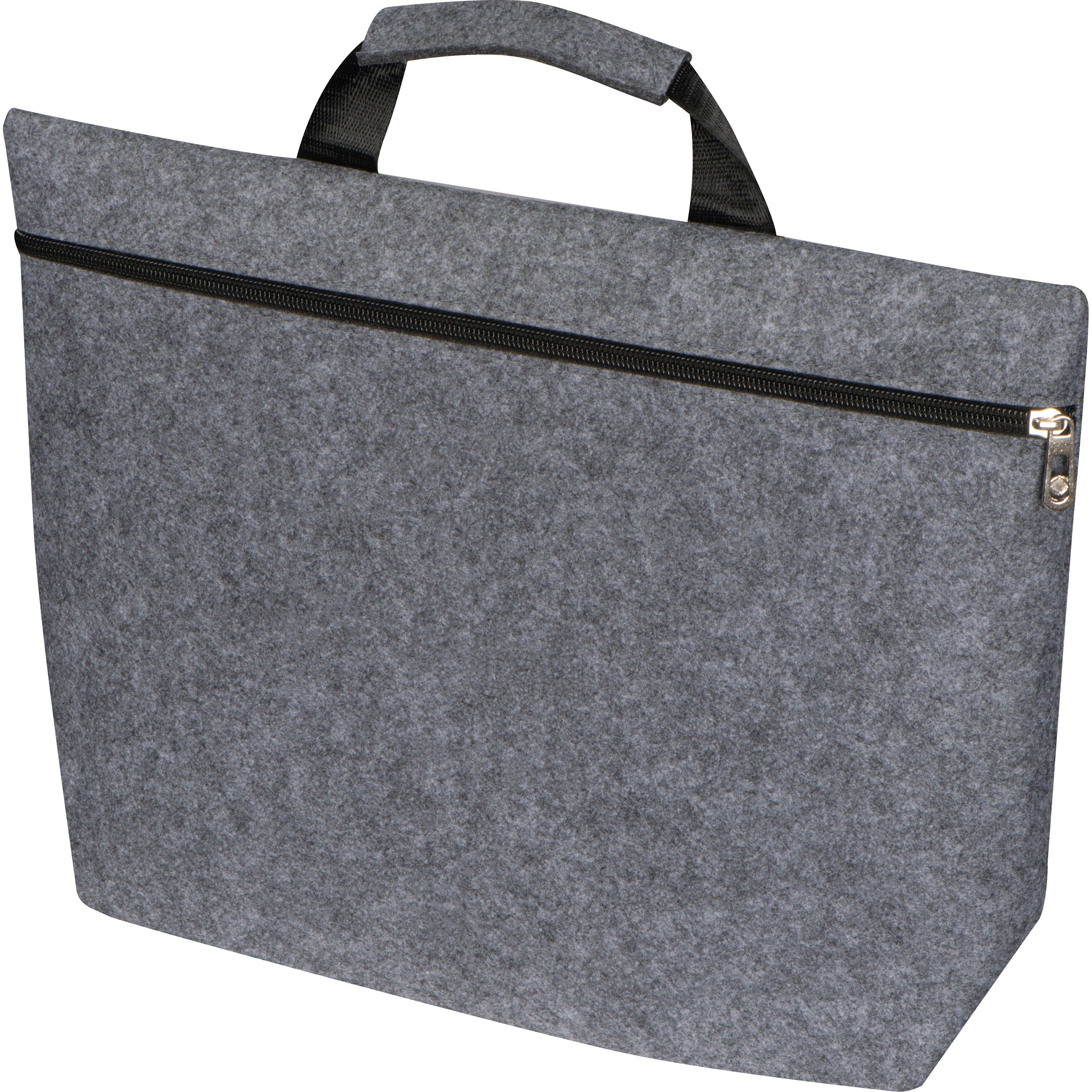 RPET Filz Laptoptasche Lugano - silbergrau-499
