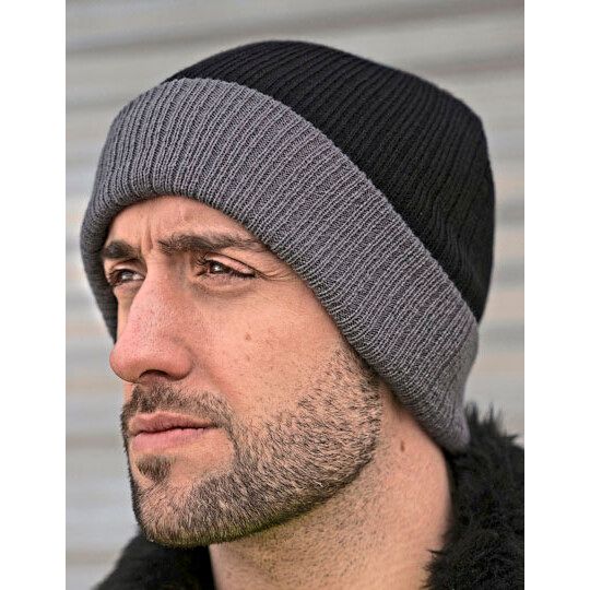 Two-Tone Beanie - yellow - orange-258