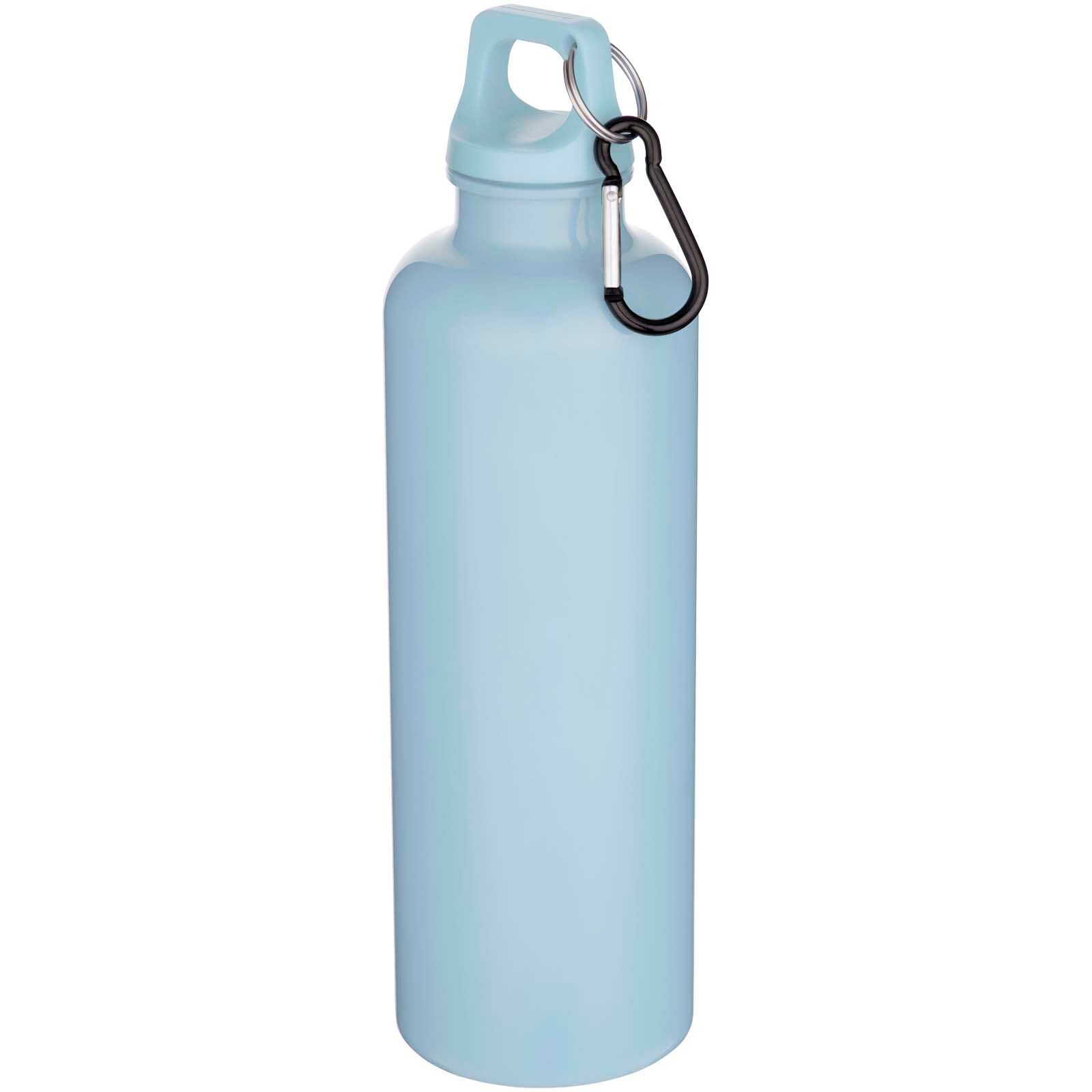 Oregon 750 ml einfarbige RS-zertifizierte Wasserflasche aus recyceltem Kunststoff mit Karabinerhaken   - wolkenblau-42