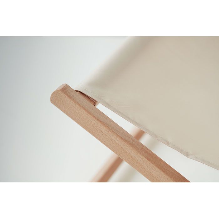 Liegestuhl Holz HONOPU - beige-951