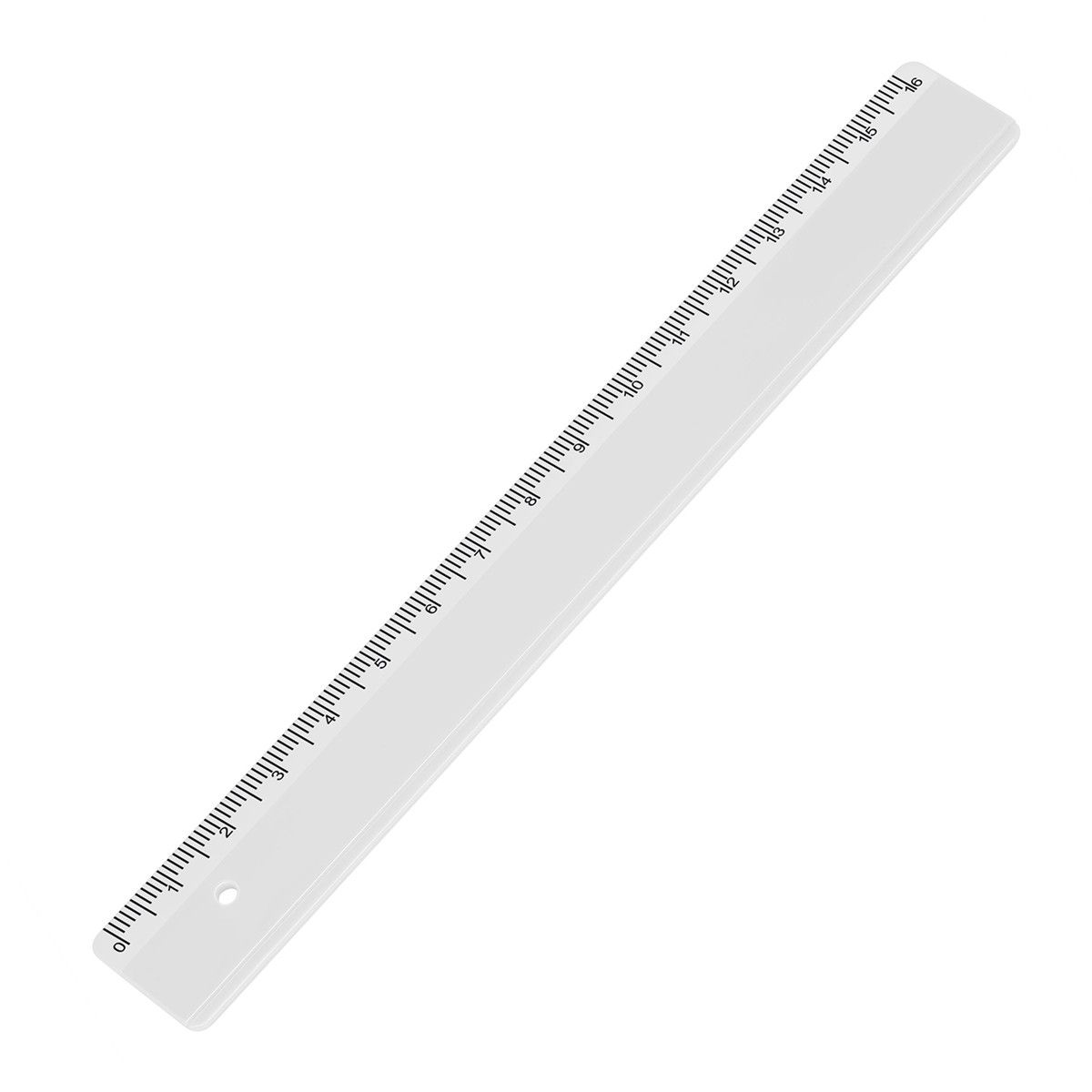 Lineal 16 cm - weiß-887