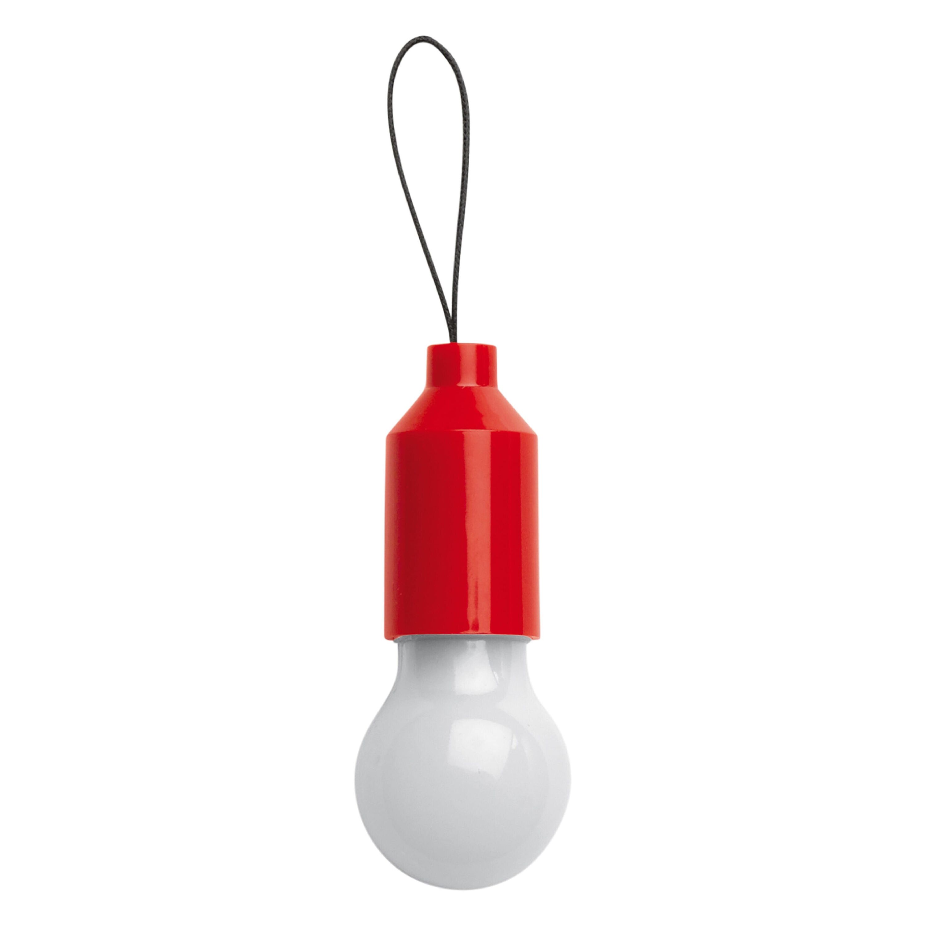 Schlüsselanhänger Glühlampe - rot-348