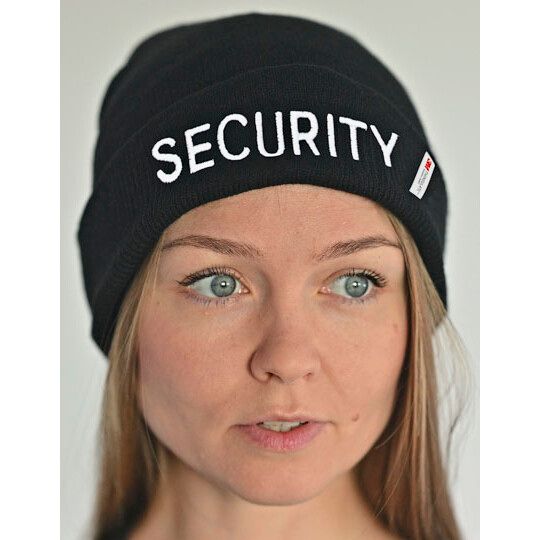 “SECURITY” 3M Thinsulate Performance Beanie “Dalvik” - black-934