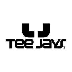 Tee Jays Logo auf weißem Hintergrund.