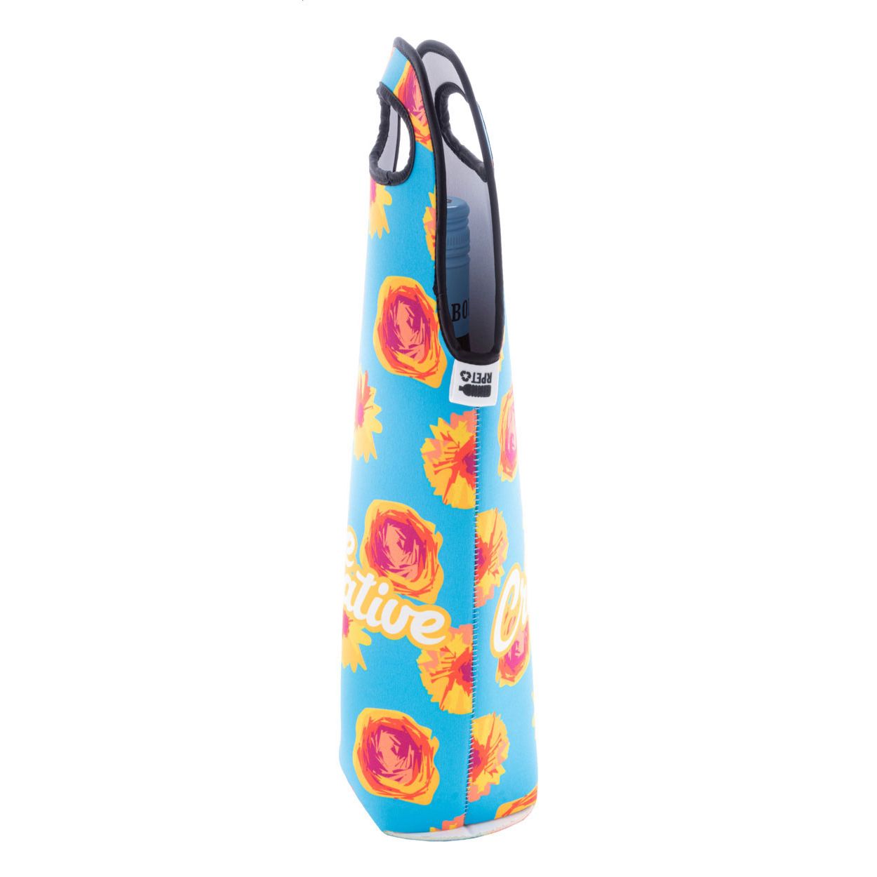 VinoBag Individuelle Weintasche - schwarz - weiß-786