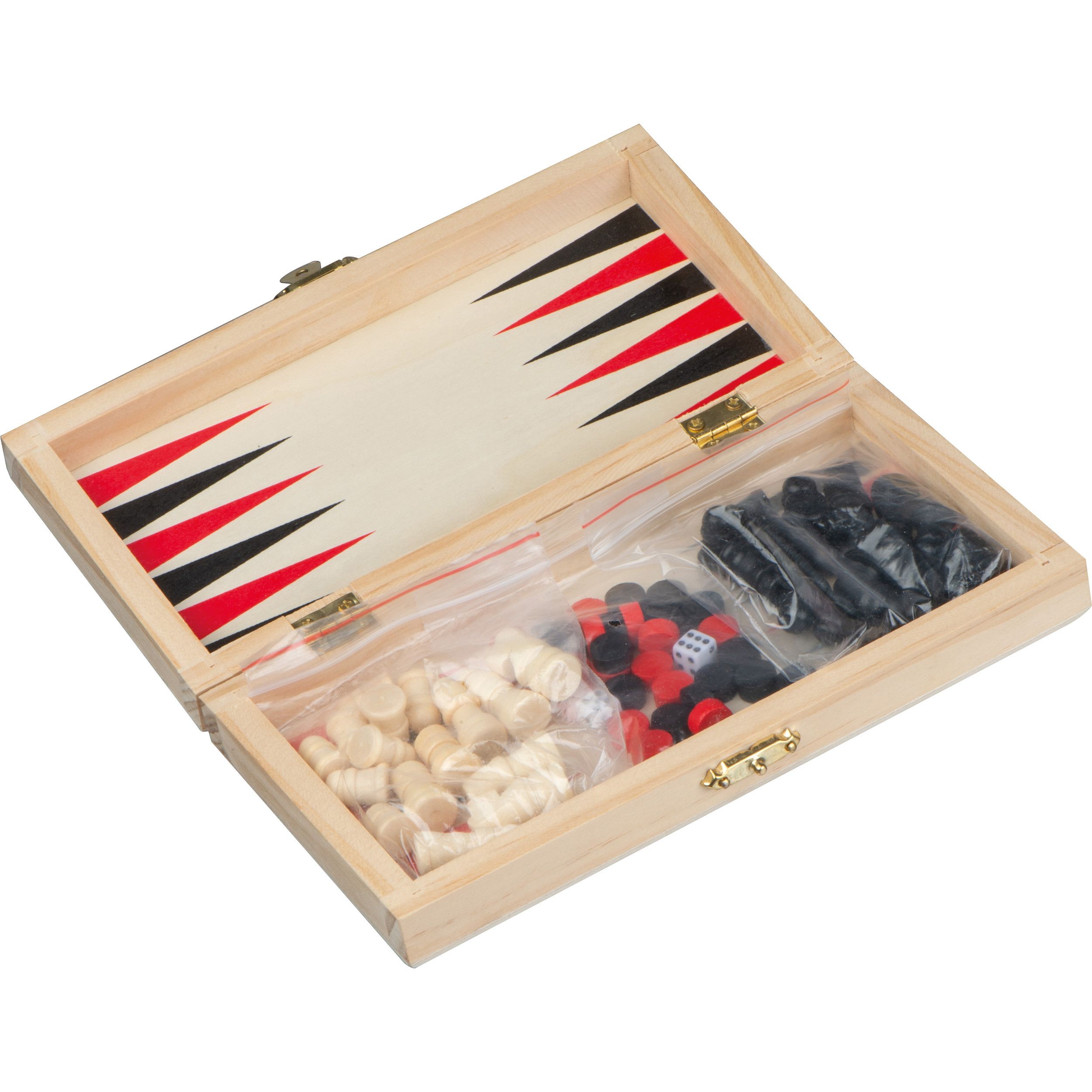 Backgammon - Schach -Dame Spiel - beige-53
