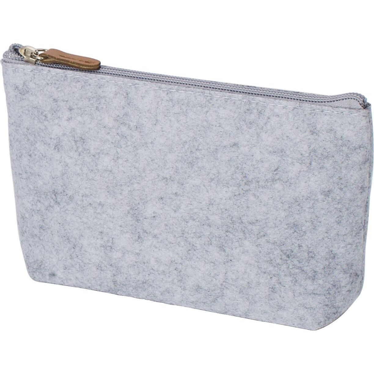 rPET-Filz-Kosmetiktasche Lucy - hellgrau-395