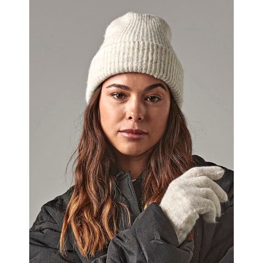 Cosy Ribbed Beanie - grey marl-936