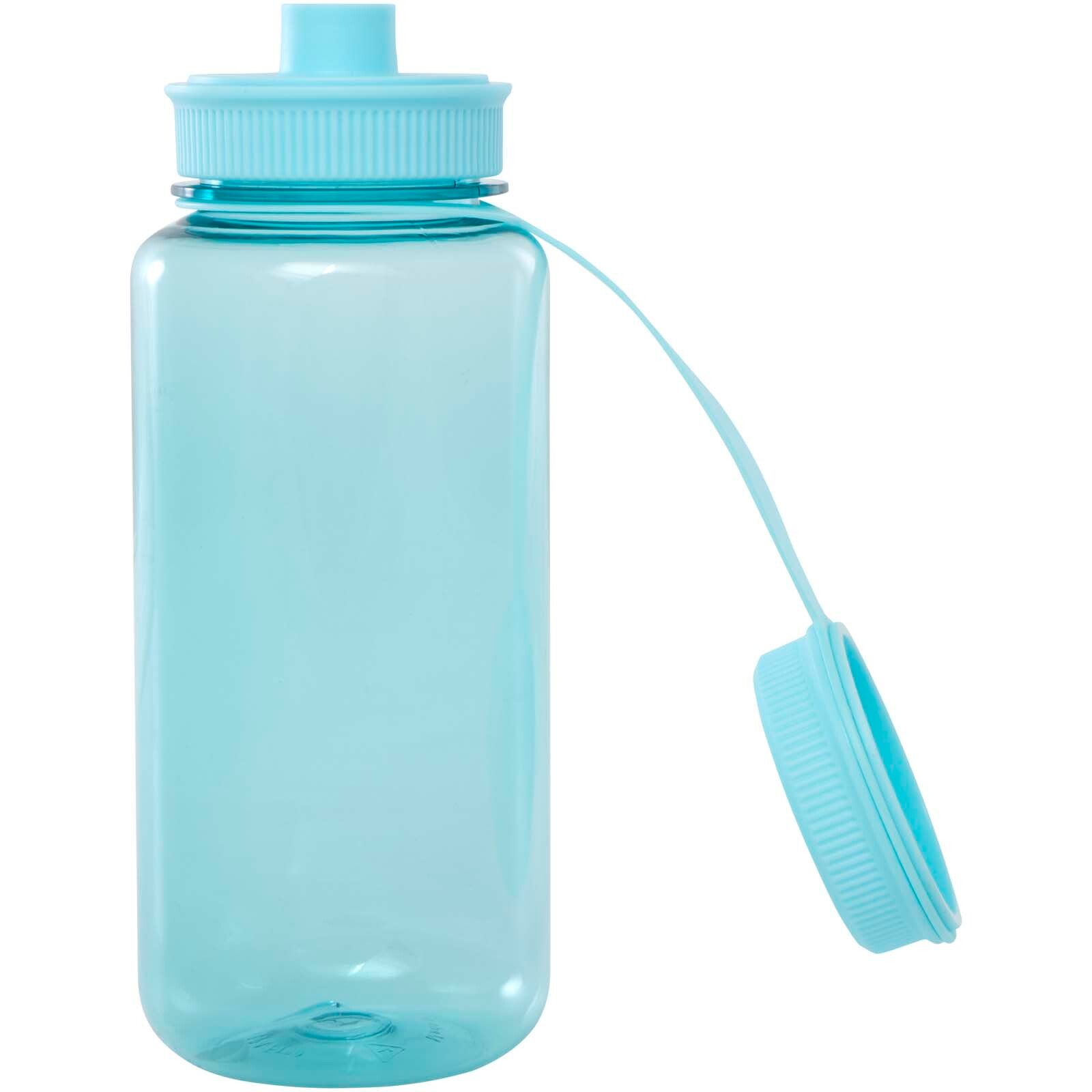 Ryder 900 ml RCS-zertifizierte RPET-Sportflasche mit Multifunktionsdeckel  - türkis-351
