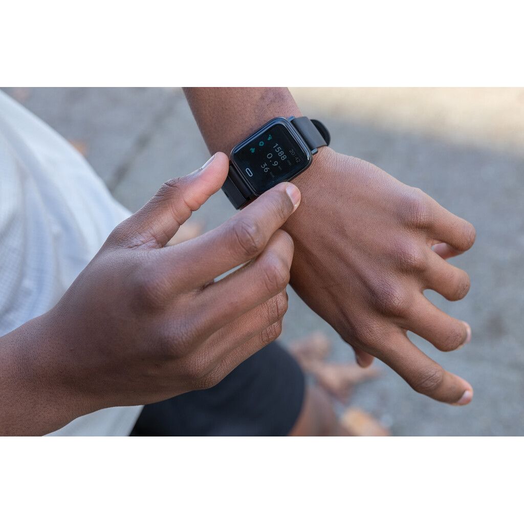 Fit Watch aus RCS recyceltem TPU - schwarz-726