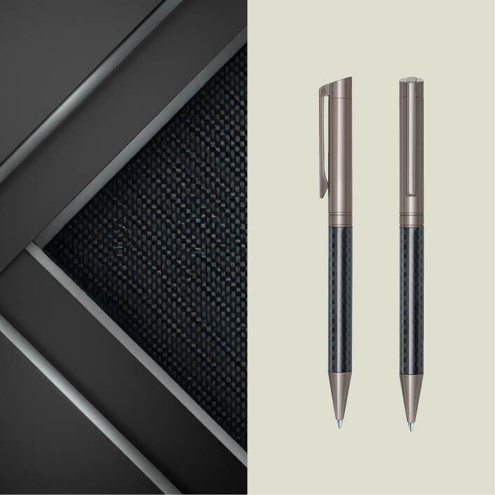 Carbon Line Black Drehkugelschreiber - schwarz-397