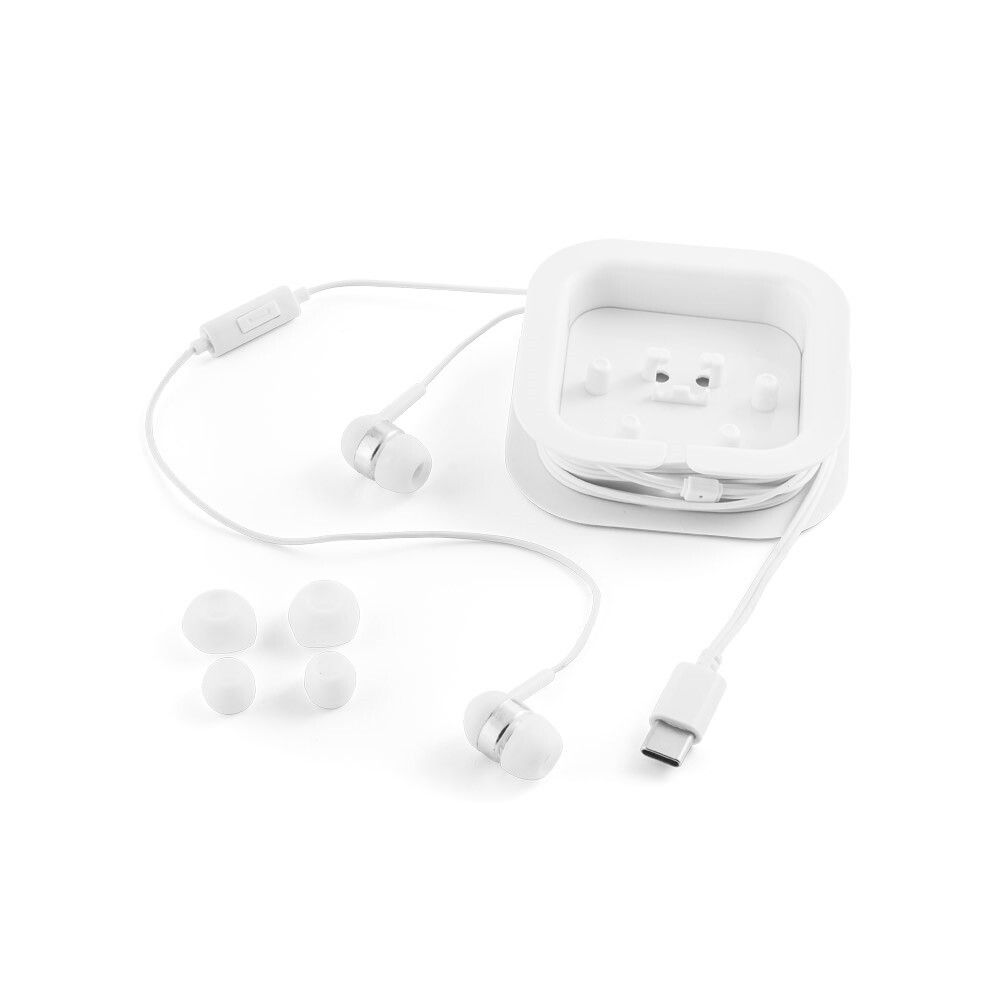 PRESLEY In-Ear Kopfhörer, USB-C-Kabel 1.2 m, Mikrofon, ABS - weiß-952
