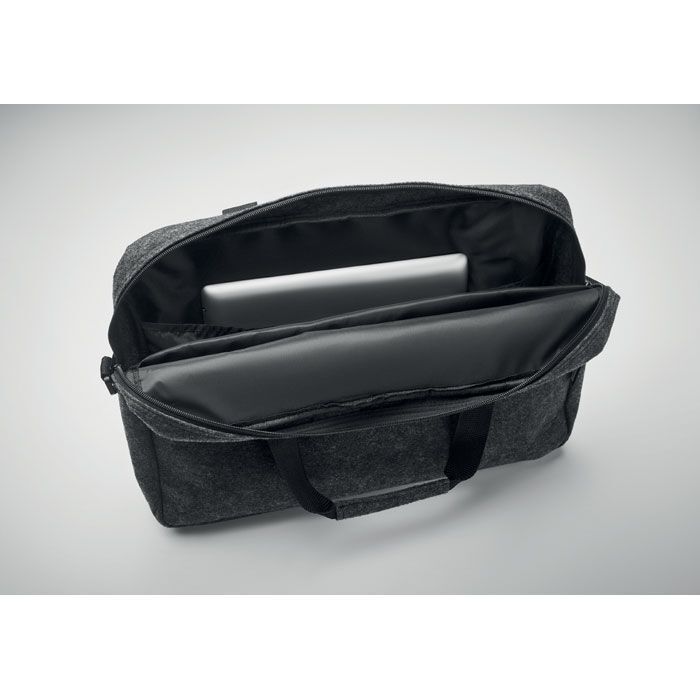 13" Laptop Tasche RPET-Filz PLANA - steingrau-548