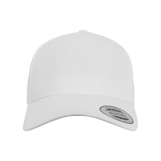 5-Panel Curved Classic Snapback - white-771